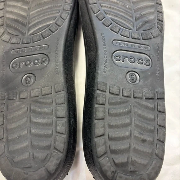 Crocs Women’s Black Prima Flats Size 9 - Picture 6 of 7